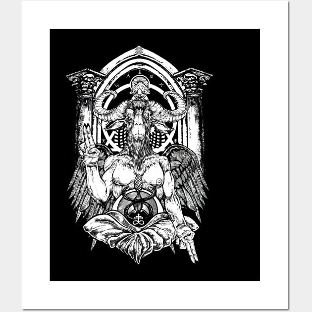 Baphomet Goat Devil Elphis Levi As above so Below 666 Wall Art by Esoteric Origins